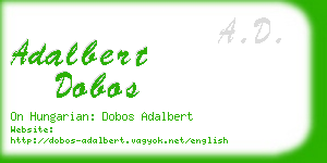 adalbert dobos business card
